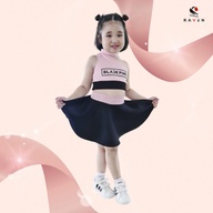 BLACKPINK BP KPOP Jennie Lisa Rose Jisoo Fashion Trendy Outfit Terno Costume for Kids
