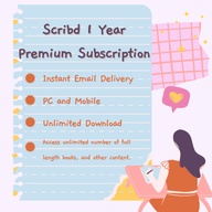 Scribd Pro 1 Year Premium Account Licensed