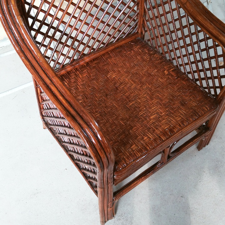RATAN CHAIR MADE IN CEBU ANTIQUE AND NATIVE RATAN MADE OF NARRA at 1500