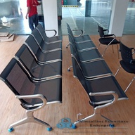 5 seater metal gang chair / Terminal chair