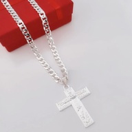 925 silver necklace cross design 20inches for men.