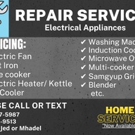 Electronical Appliances Repair (HOME SERVICE)
