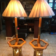 Stand Lamp with Glass Tray