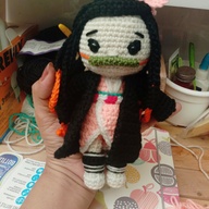 Nezuko Crocheted Doll