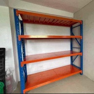 4 Layers Steel Rack -Adjustable Shelves Storage Office Furniture