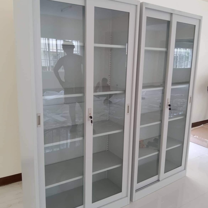 5 Layers Steel Sliding Glass door Filing Cabinets Office Furniture at