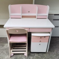Pink and White Study Table