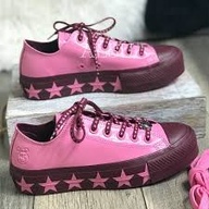 BRAND NEW Converse Chuck Taylor All-Star Lift Ox Miley Cyrus Pink (W)