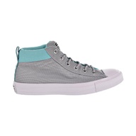 BRAND NEW Converse Chuck Taylor All Star Street Mid Unisex Shoes Grey-Bleached Aqua-White