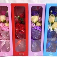 valentines rose soap