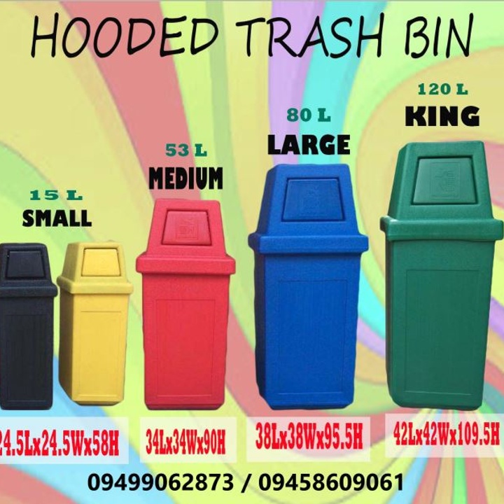 Hooded trash bin at 900.00 from City of Pasig. | LookingFour Buy & Sell ...