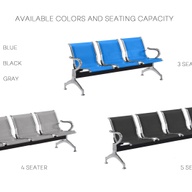 Office Steel Gang Chairs Furniture