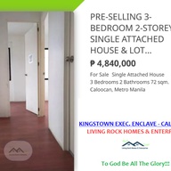 FOR SALE 3-BEDROOM 2-T&B 2-STOREY SINGLE ATTACHED HOUSE & LOT KINGSTOWN EXECUTIVE ENCLAVE – SARANAY CALOOCAN CITY