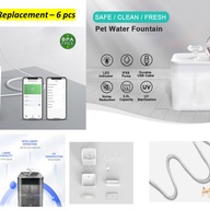 2.2L, Smart WiFi Pet Water Fountain -White