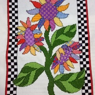 Sunflower (cross stitched)