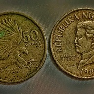 1989 and 1986 50 cent old coins