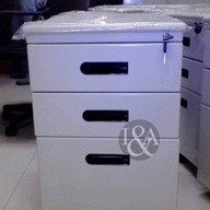 OFFICE MOBILE PEDESTAL CABINET WITH DRAWERS AND LOCK