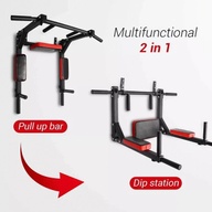 Wall Mounted Pull Up / Dip Station for Home Exercise / Gym Equipment (JeRS AC)