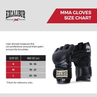 Excalibur MMA PU Gloves - Black