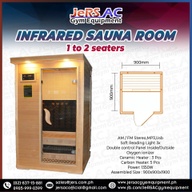 Dry Sauna infrared Steam Room / Sauna Room Good for 1 to 2 Seaters
