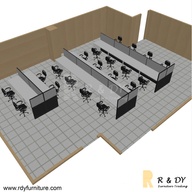 Modular Office Workstation and Tables