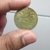 5 peso coin 1993