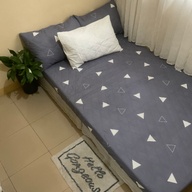 Purple Bedsheets with 2 pcs pillowcase
