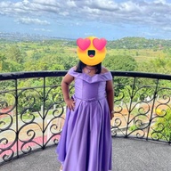 Purple Gown for 9-12yrs old