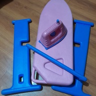 Toy Ironing Board and Flat Iron