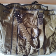 Soft Leather Taupe Bag - medium to large size