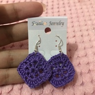 Square Crochet Earrings