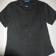 Amie black polo top