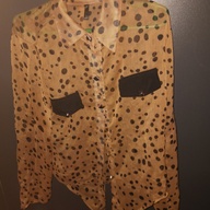 Polka Dots Blouse with Collar