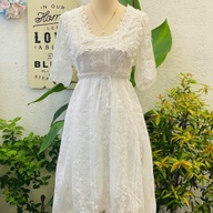Fairy, Mesh type white dress/wedding dress/civil wedding
