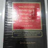 The Revised Penal Code Criminal Law Book Two Article 114-367 by Luis Reyes