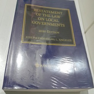 Restatement on the Law of Local Governments by Joseph Manuel L. Angeles, 2020 Edition