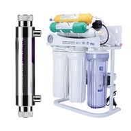 8 stage purified water purifier machine with UV light and pressure tank