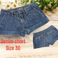 Denim short mini short