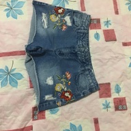 Tattered maong short