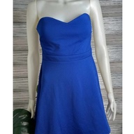 Pre-Owned Forever 21 From USA Royal Blue Strapless Skater Dress