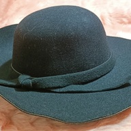 Black Floppy/Fedora Women's Autumn Hat