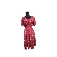 Red dress with heart design