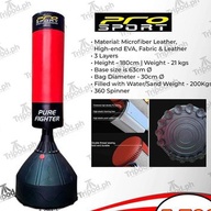 Punching bag with gloves