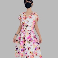 Floral midi dress