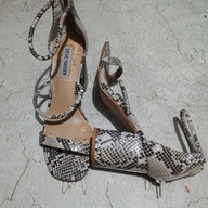 Snake Skin Block Heels