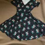 Polka and floral dress