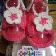 Crochet sandals