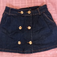 Denim Skirt With Unique Design