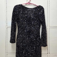 H&M Black Sequin dress