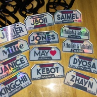customize mini mc plate keychain